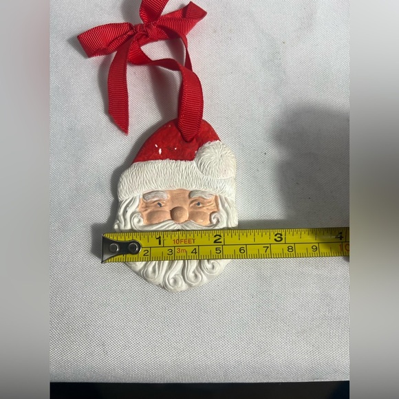 Set Of Two Very Vintage Santa Claus Ornaments Both Different Materials - Picture 7 of 8